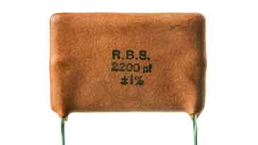 capacitor de mica de prata