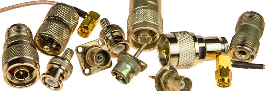 Selection of RF coaxial connectors