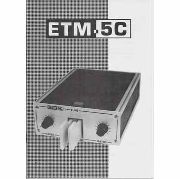 Manual information sheet for Samson ETM-5C automatic electronic Morse key