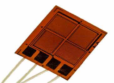 Example of a Wheatstone full bridge strain gauge